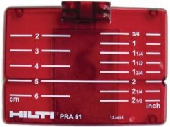 Target Plate PRA 51 (CM/IN)
